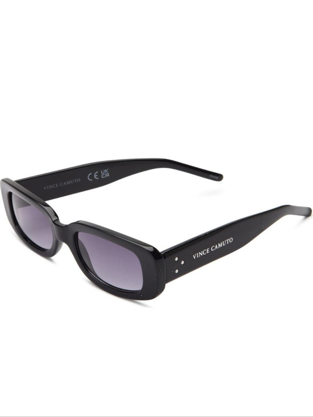 Vince Camuto Black Sunglasses with Gradient Gray Lenses